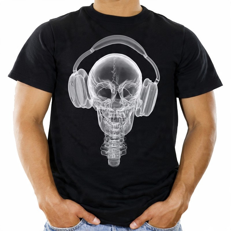 

Koszulka z czaszką x-ray metalowa czaszka -XL- Hq