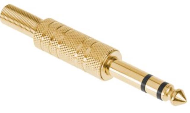 

Wtyk Jack 6.3 stereo złoty