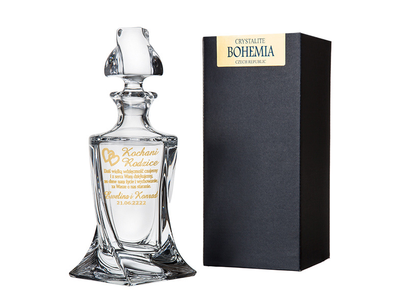 

Karafka Bohemia Podziękowania Dla Rodziców Crystal