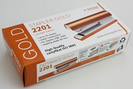 Zszywacz do 20 kartek SparkLine 2201 Gold Kod producenta SL2201