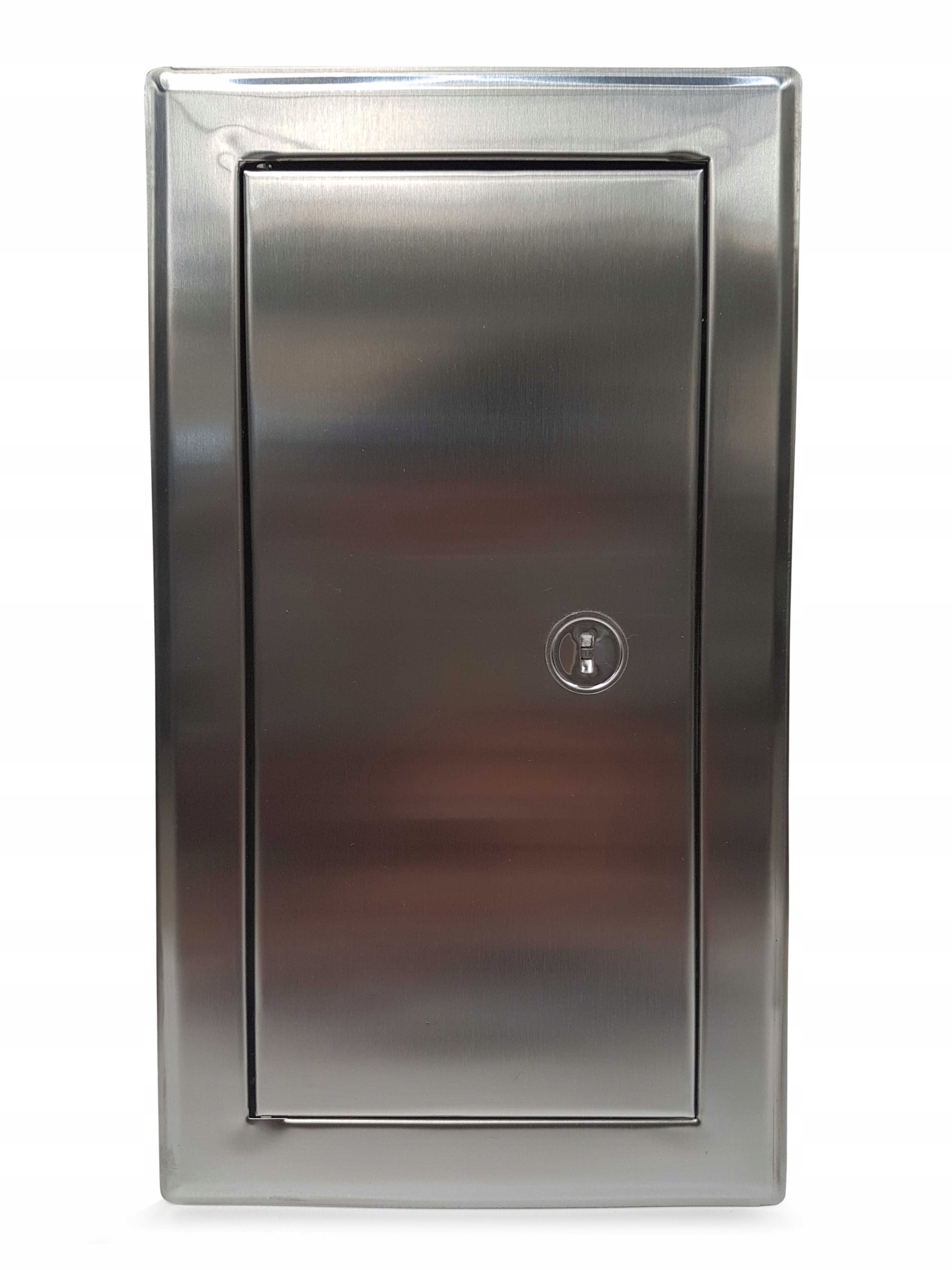 Komínová dvířka nerezová, chrom, výbrus 25x30 cm