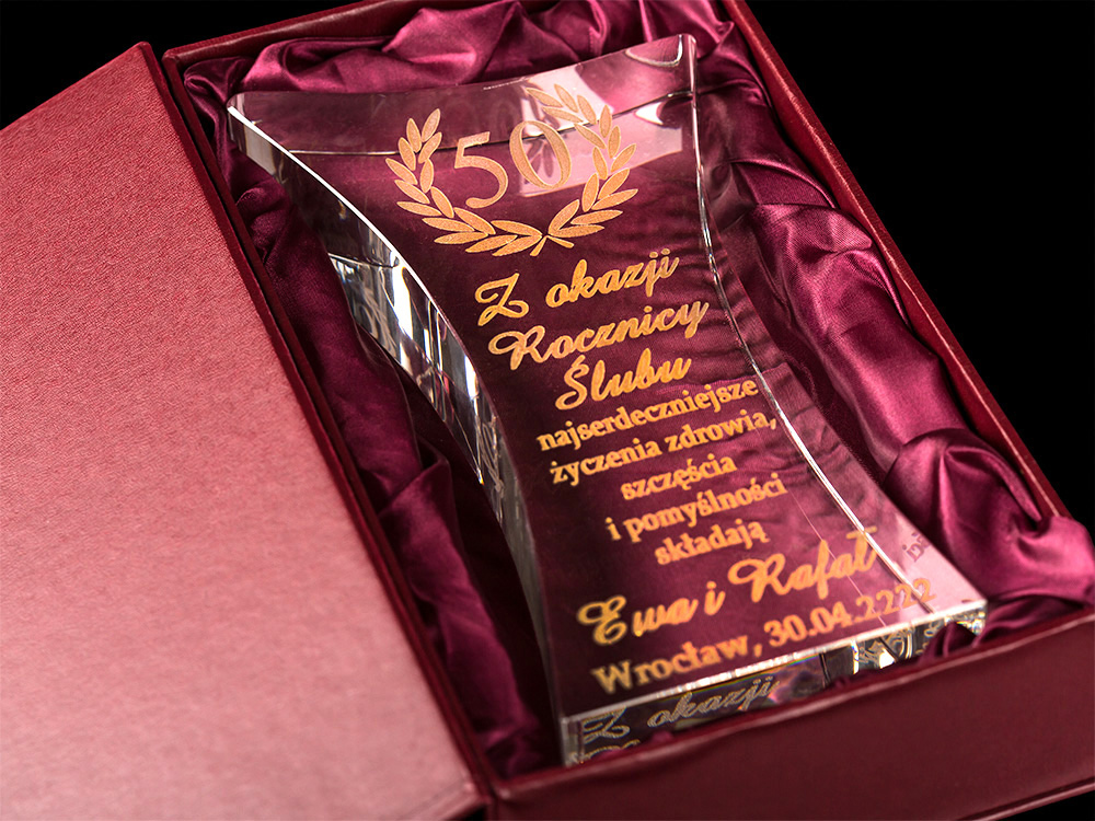 PREZENT 1-99 URODZINY ROCZNICA ŚLUBU ZŁOTE GODY SS Informacje dodatkowe z grawerem