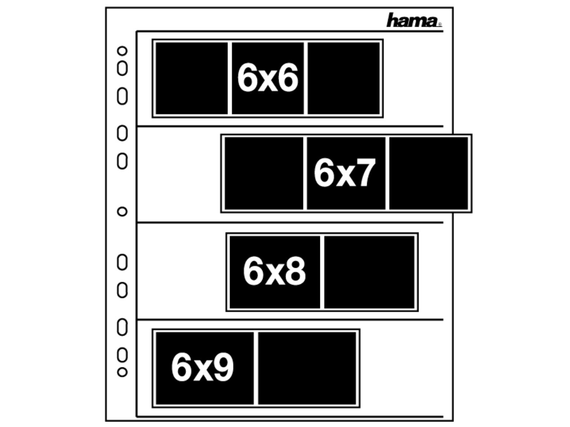 

2259 Hama Koszulki na negatyw średni format 25szt