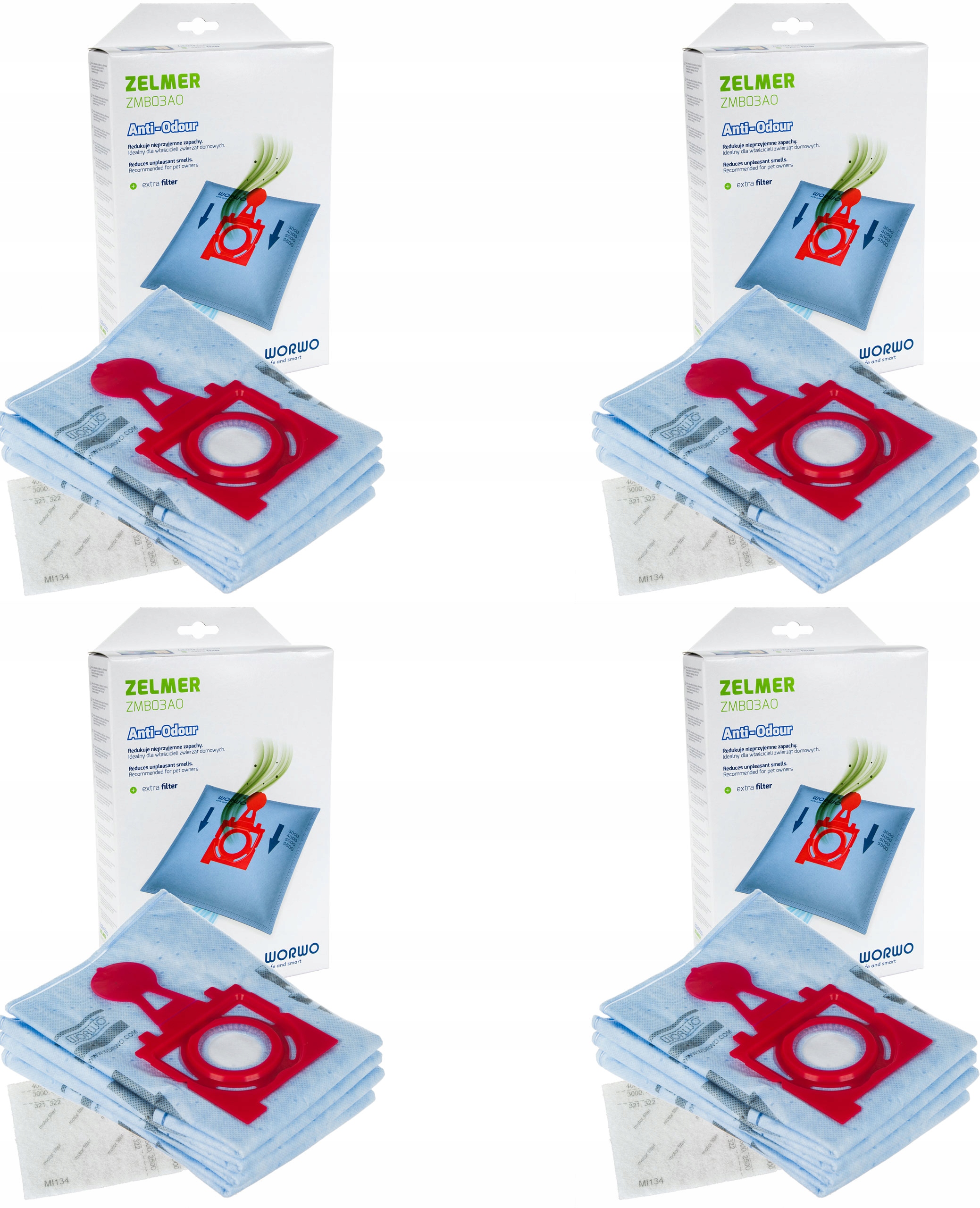 

Worki Odkurzacza Zelmer ZVCA300B Antyzapachowe