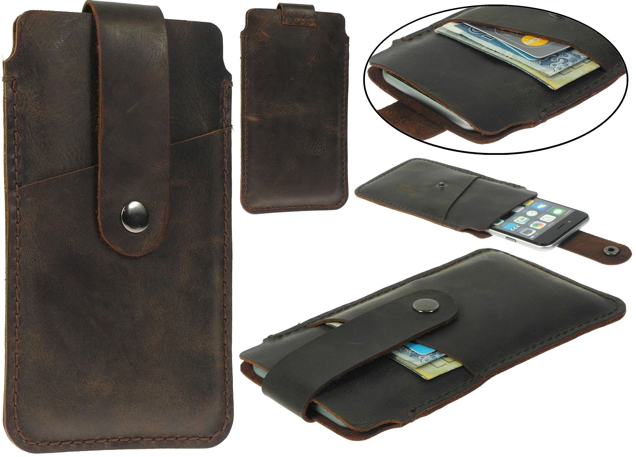 

Portfel Etui Skórzane Brąz Xiaomi MI 9T