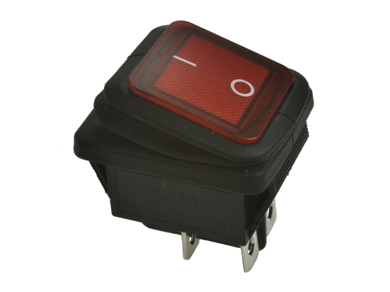 

Przełącznik Rocker On-off 2 tory 12-24V Led Red