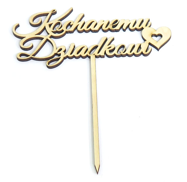 

Topper Na Tort Kochanemu Dziadkowi 160x130mm RZ95