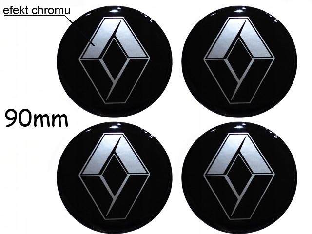 RENAULT 90mm EMBLEMATY NAKLEJKI KOLPAKI ALU FELGI Marka Renault