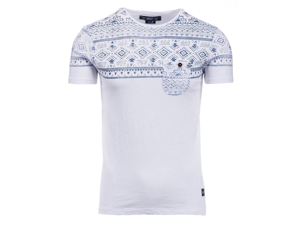 

Koszulka Męska Biała T-shirt We Aztecki: L