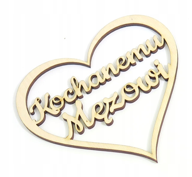 

Dekor Serce Ozdoba Decoupage Kochanemu Mężowi DW64