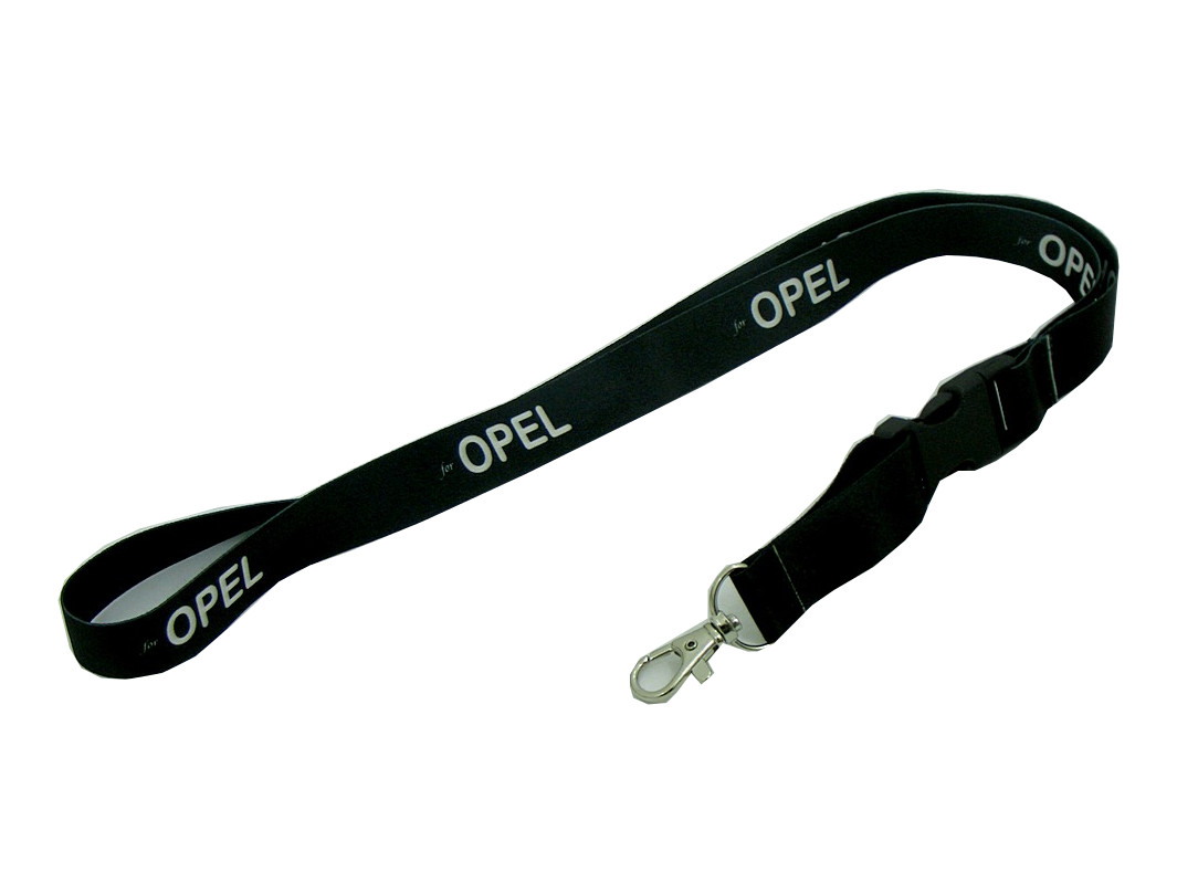 

Smycz szer 20mm dł 52cm Opel czarny napis