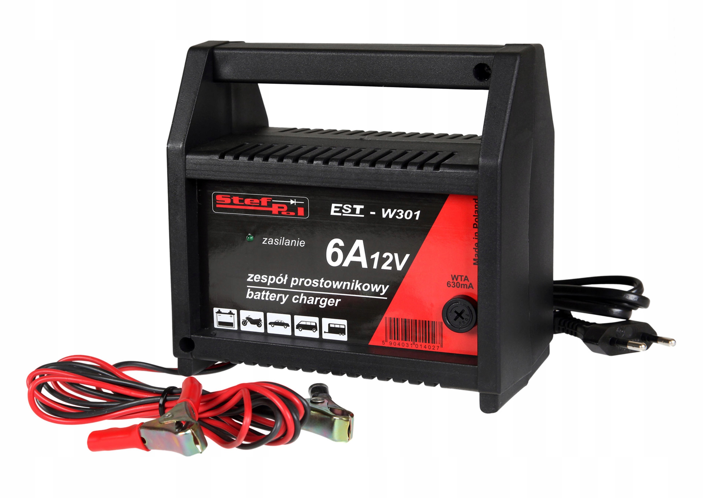 

Prostownik Stef-pol Est W301 6A 12V (34-60Ah)