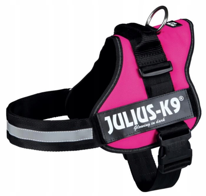 Levně Postroj Julius-K9, 2/L–XL: 71–96 cm, fuchsiový