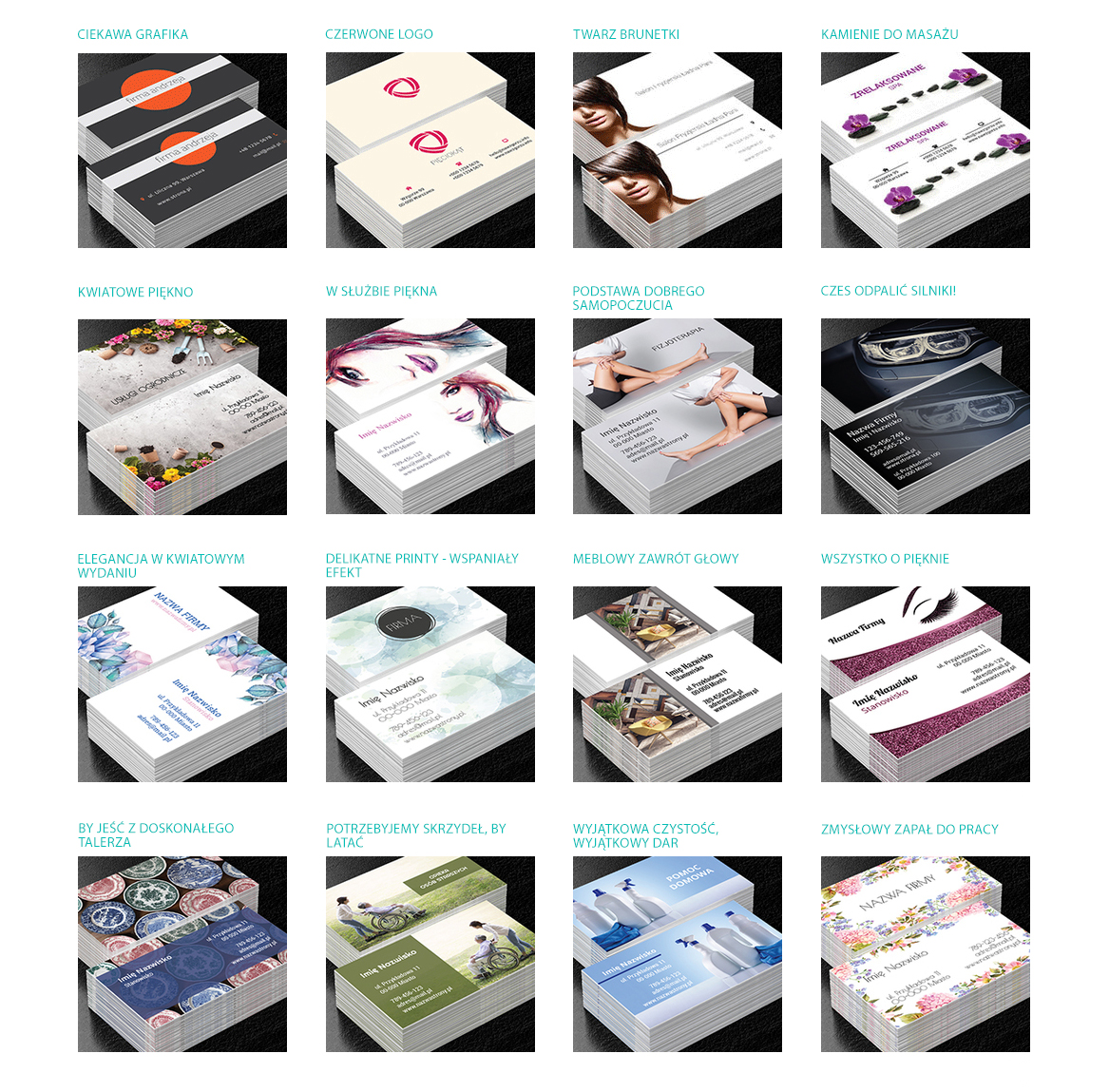 WIZYTÓWKI 100 szt dwustronne + PROJEKT Online Waga produktu z opakowaniem jednostkowym 1 kg