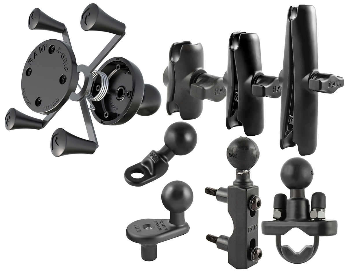 RAM MOUNT UCHWYT X GRIP NA TELEFON Z KULKA 1 CAL Weight with packaging 0 1 kg