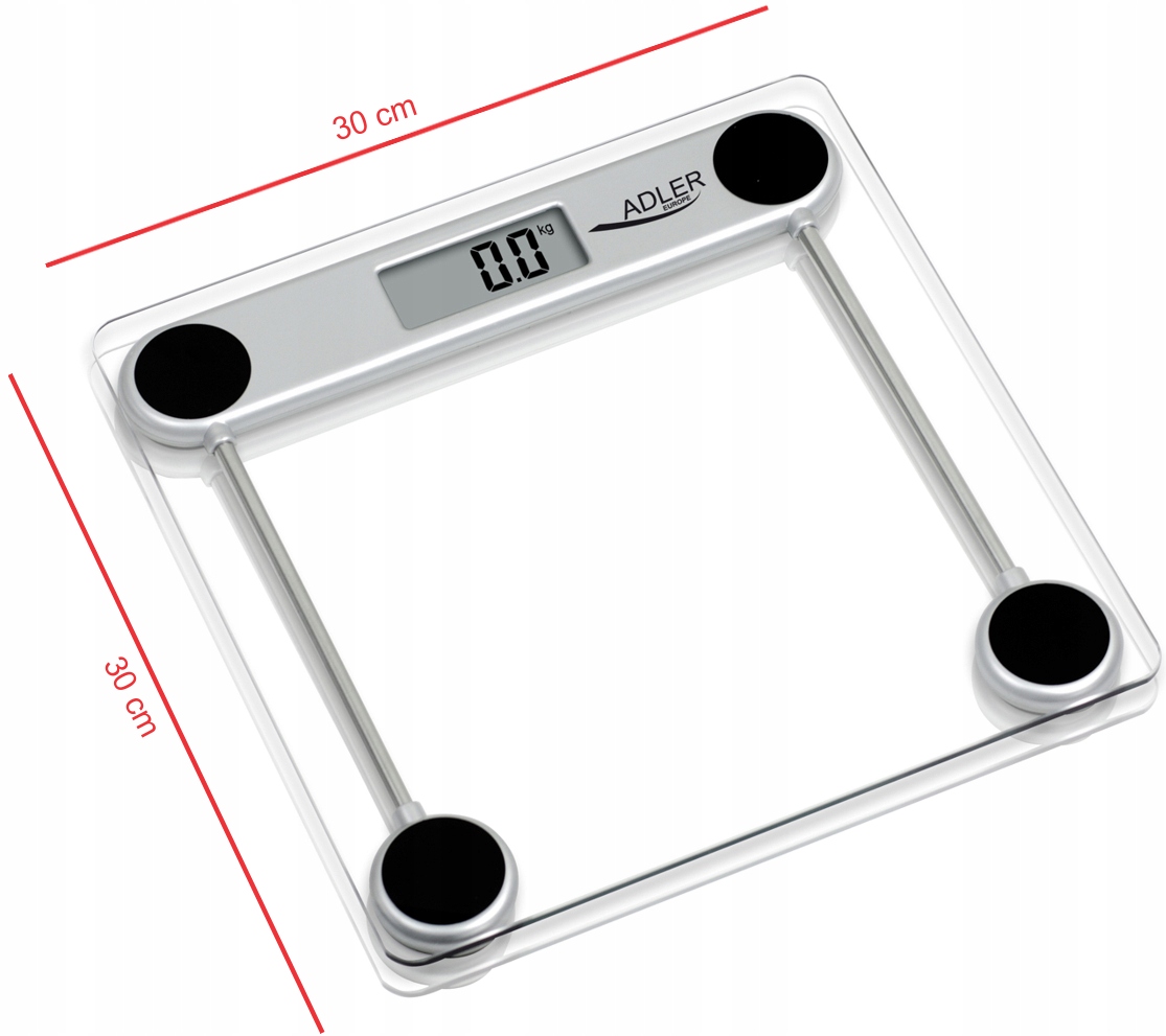 Waga Łazienkowa AD 8121 150kg Szkło Hartowane LCD 100g