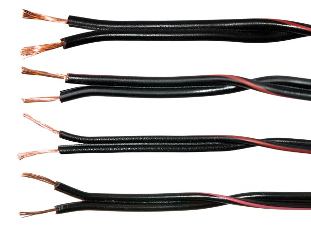 

Przewód zasilający dwużyłowy 2x0,16mm czarny -100m