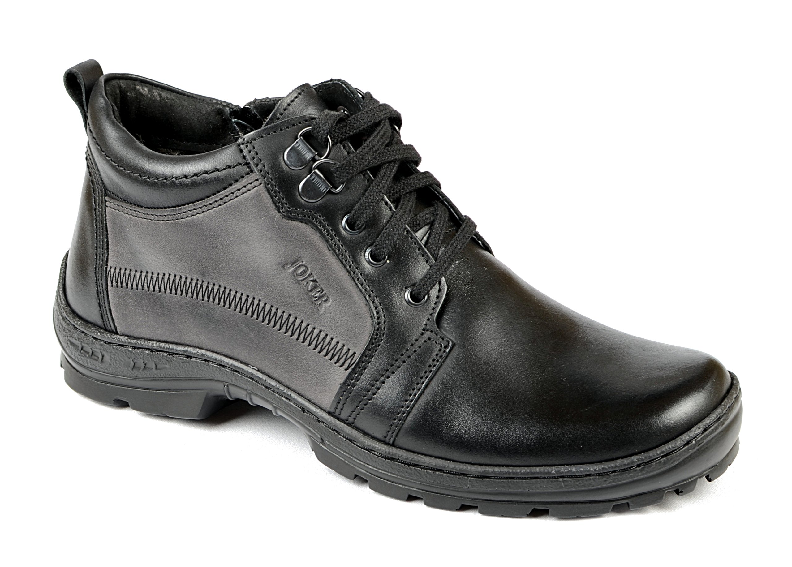 

Buty Męskie Zimowe Ocieplane Skóra 592 Czarne R 42