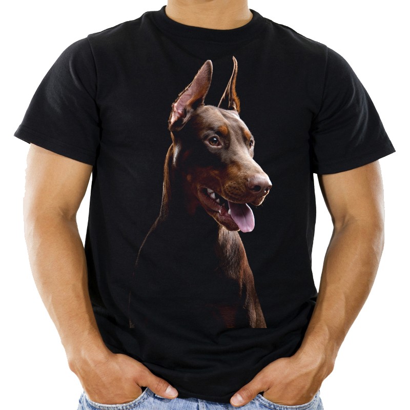 

Koszulka z psem dobermanem pies doberman -s- Hq