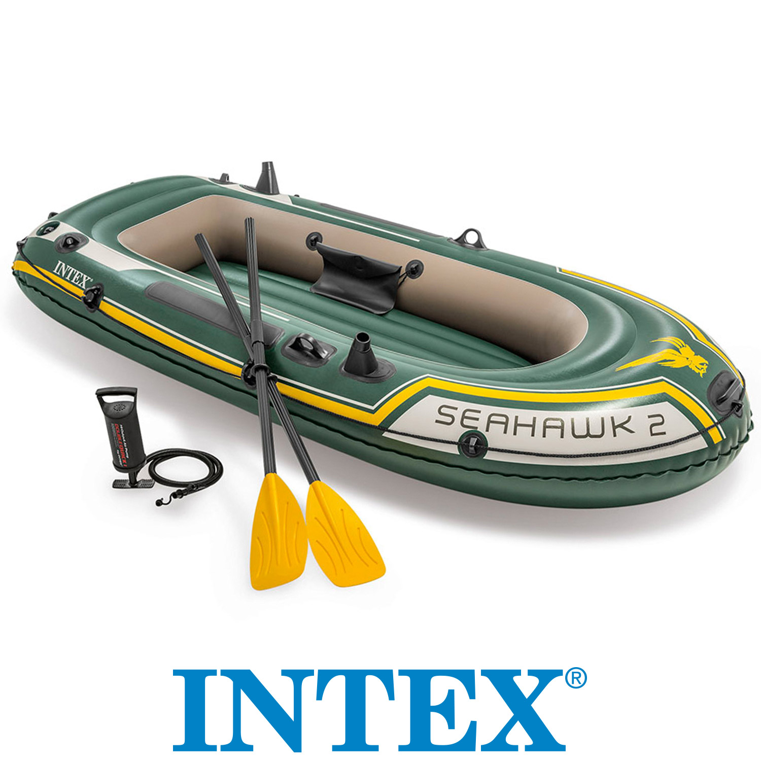 PONTON SEAHAWK 2 +WIOSŁA +POMPKA 236cm INTEX 68347 Kod producenta 68347