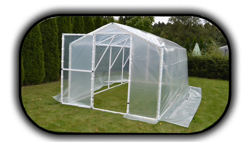 Tunel Foliowy Ogrodowy Szklarnia 2,1x200 4,2m2 PL Długość 2.05 m