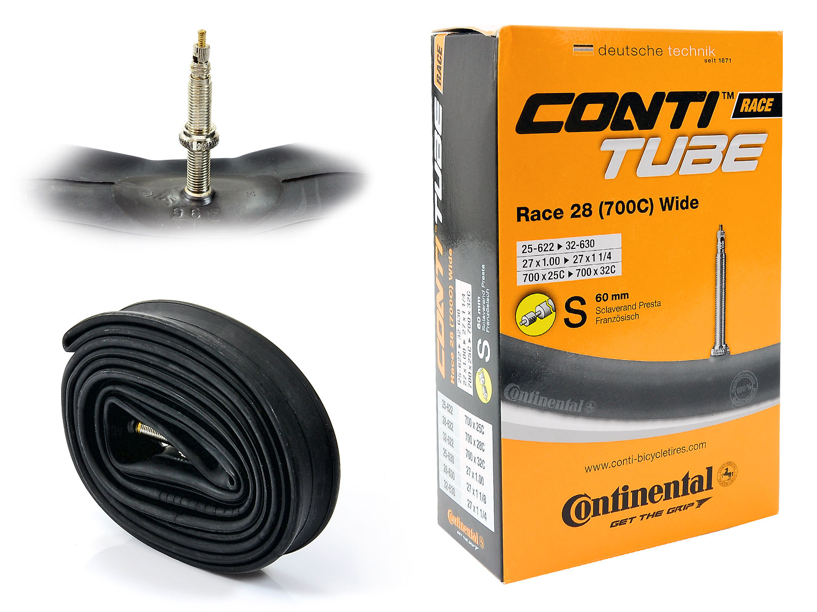 

Dętka Continental Szosa 28 presta 60 mm 622-25/32