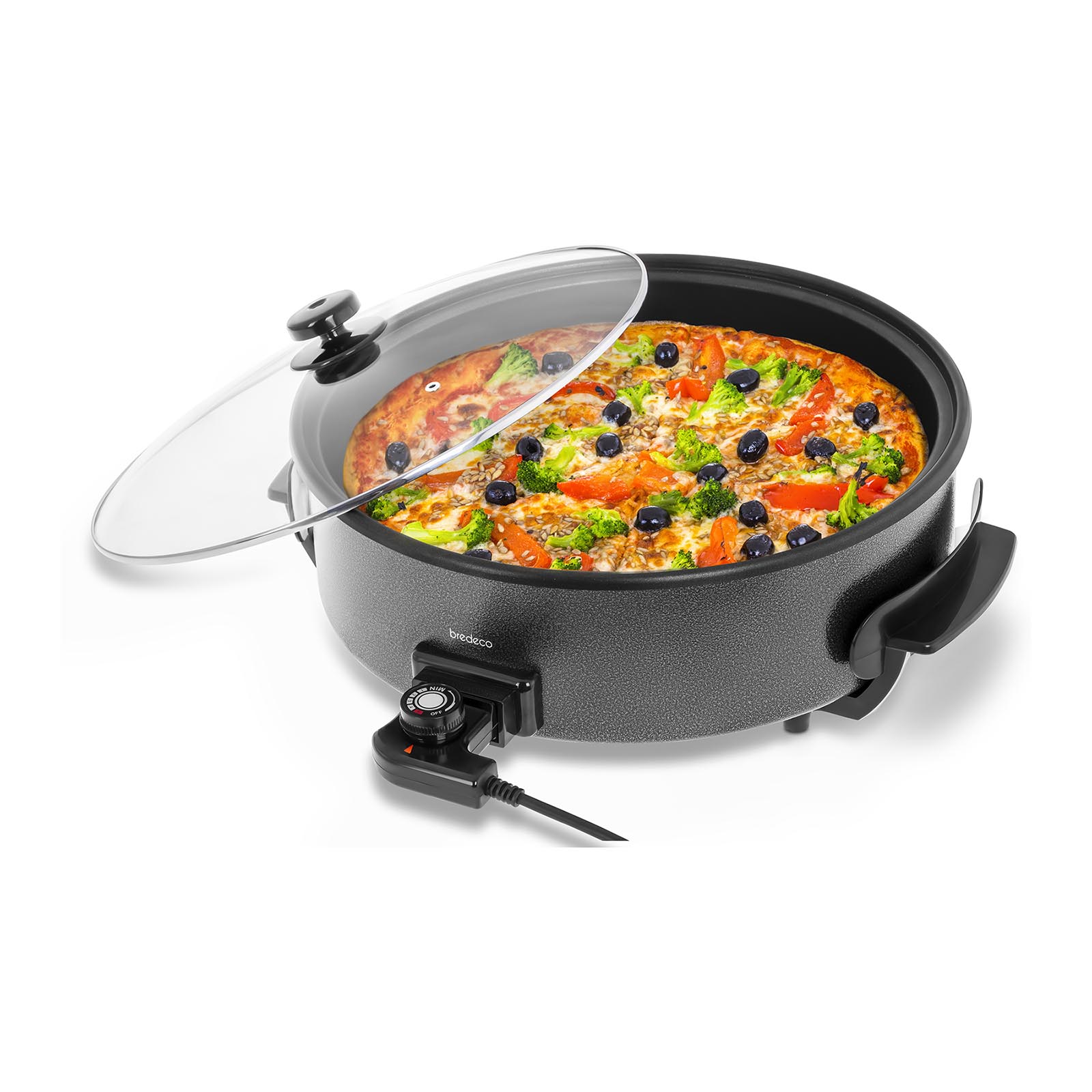 

Patelnia Elektryczna Do Pizzy 1400W Teflon 40CM
