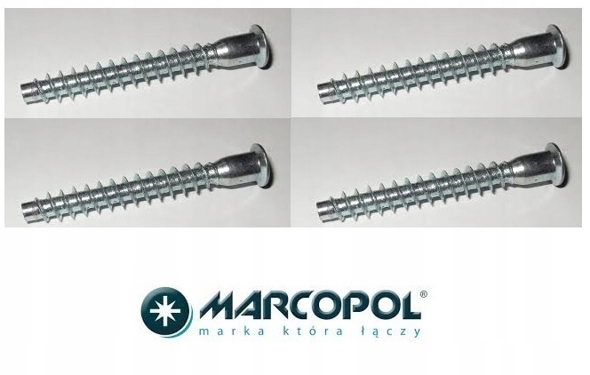 KONFIRMATY 6.4X50 WKRĘTY DO DREWNA KONFIRMAT x1000 Marka Marcopol