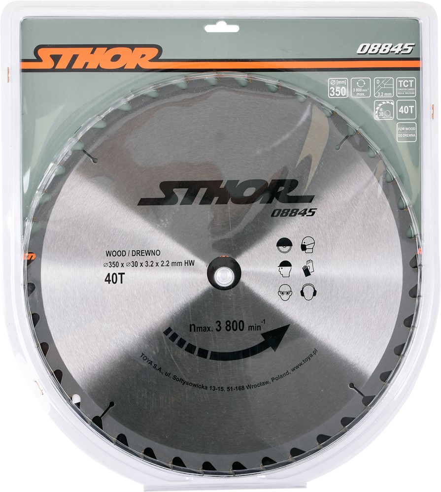 2 x PIŁA TARCZOWA Z WĘGLIKIEM 350X40X30 STHOR Marka Sthor
