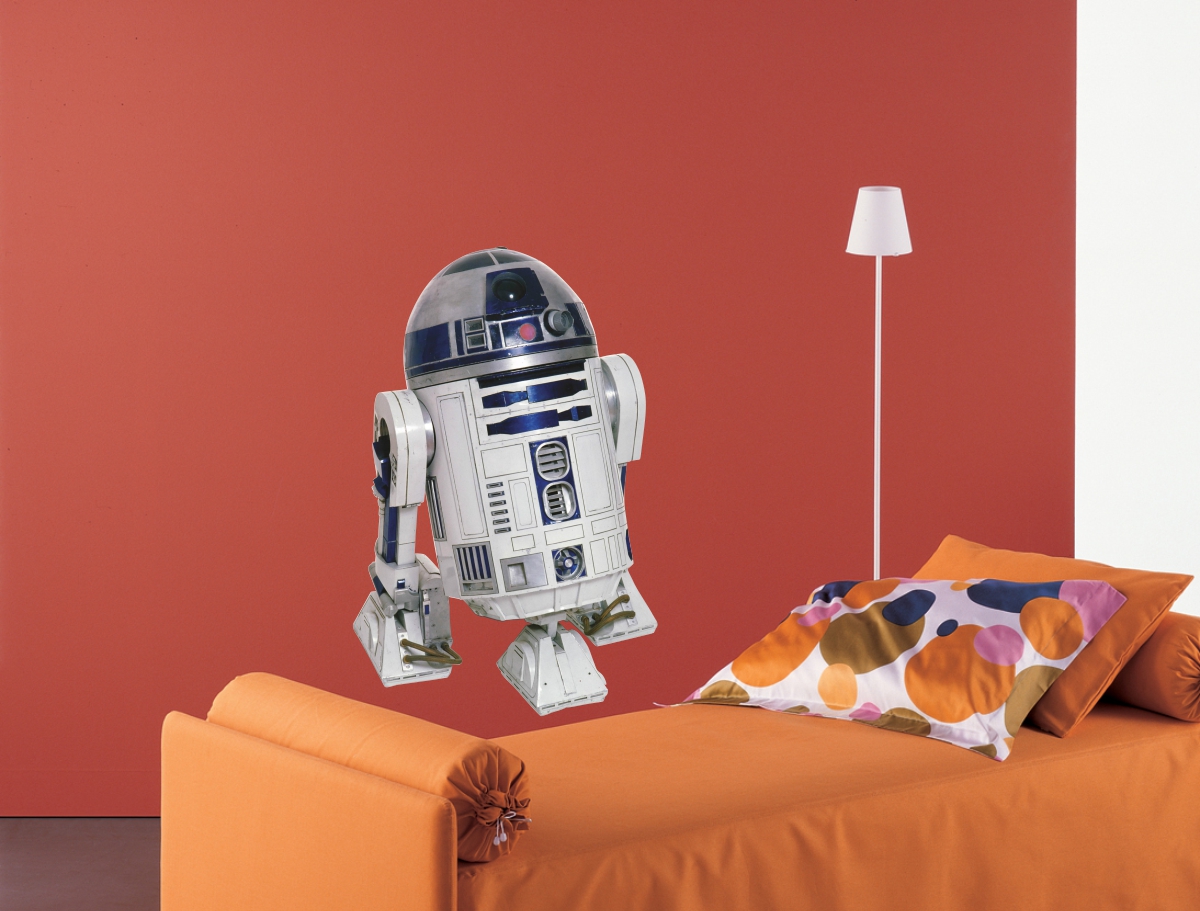 NAKLEJKI na ścianę STAR WARS R2D2 100x64cm Bohater Star Wars