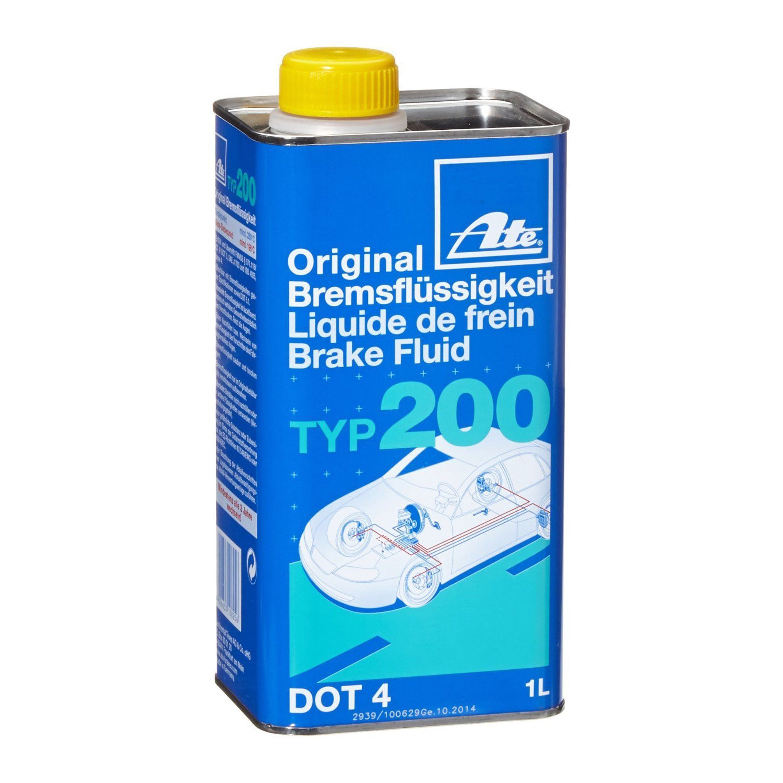 ATE DOT4 TYP200 DOT-4 ТОРМОЗНАЯ ЖИДКОСТЬ 5L