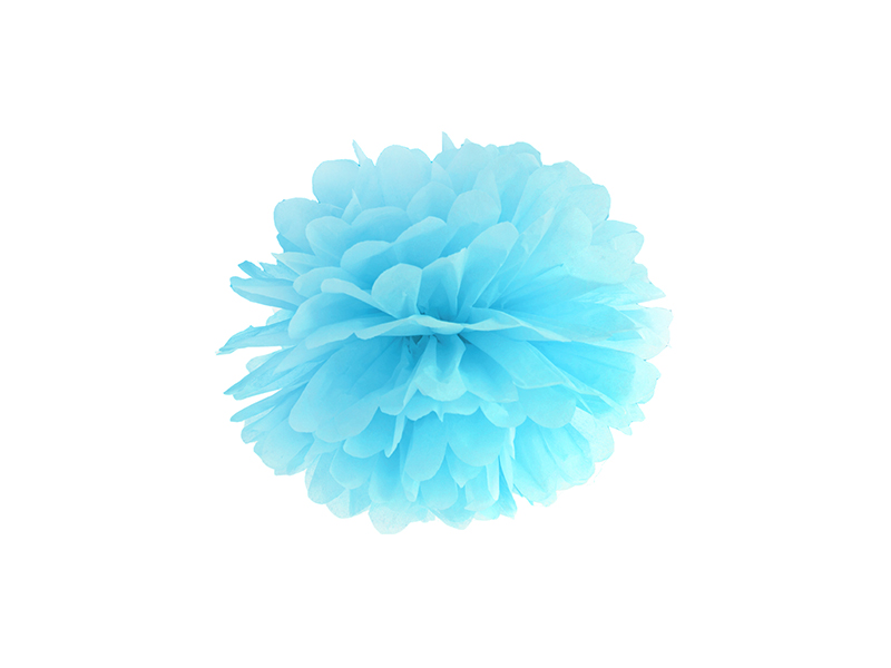 

Pompon bibułowy 25cm Błękitny pompony dekoracja