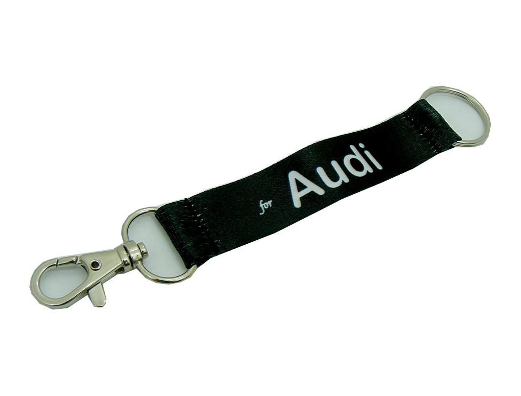 

Smycz Brelok Audi czarny + napis szer 20mm dł 15cm