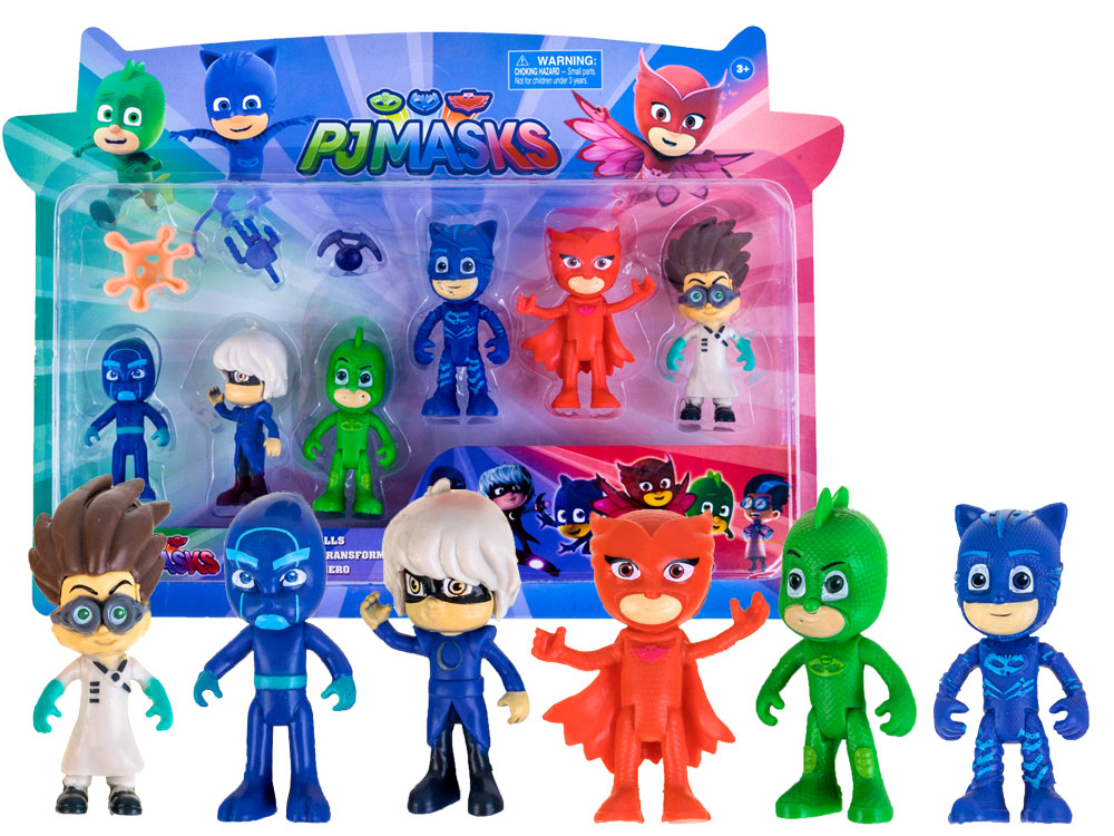 Figurki Z Bajki Pjmasks Pidżamersi 6 Szt Zabawka 7249026399