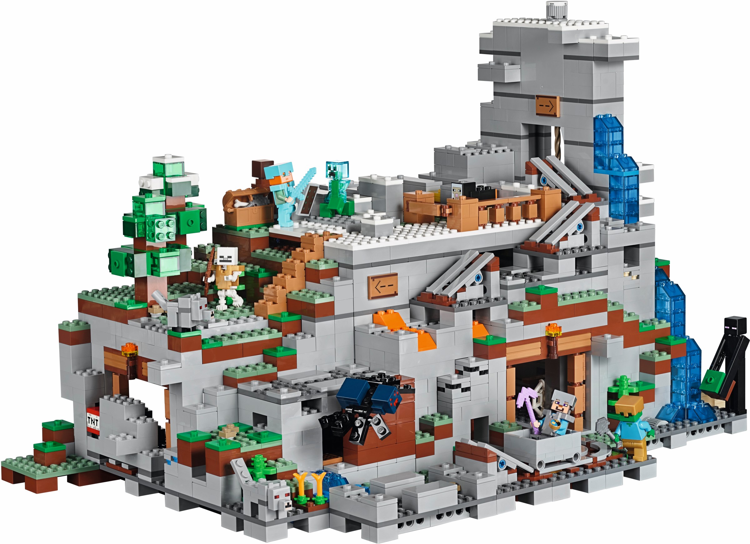 LEGO Minecraft 21137 Górska jaskinia DHL 24H 7274304191 oficjalne