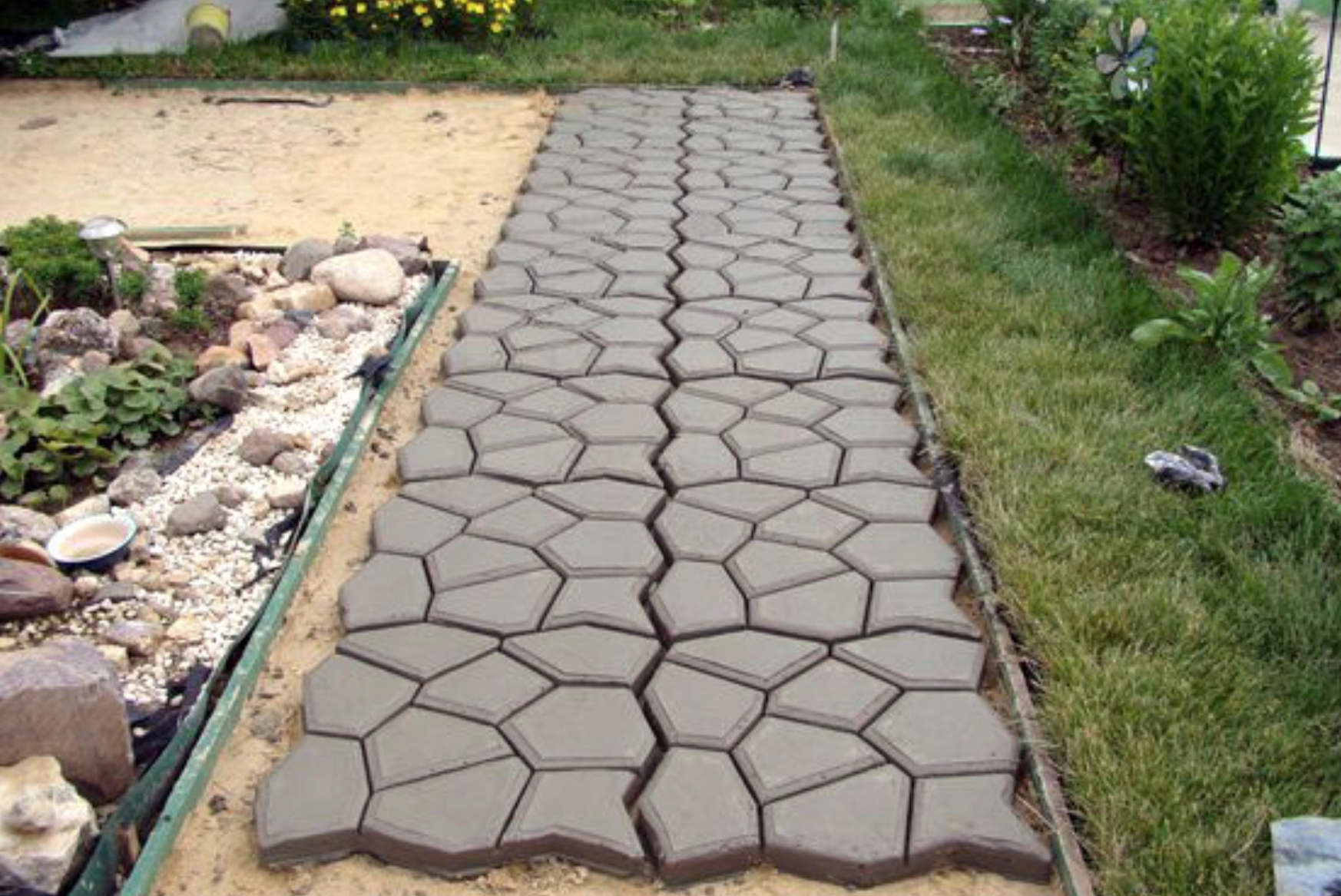 Forma Do Kostki Brukowej Obi Forma do betonu- kostka brukowa -chodnik-60x60x6cm - 7341918118