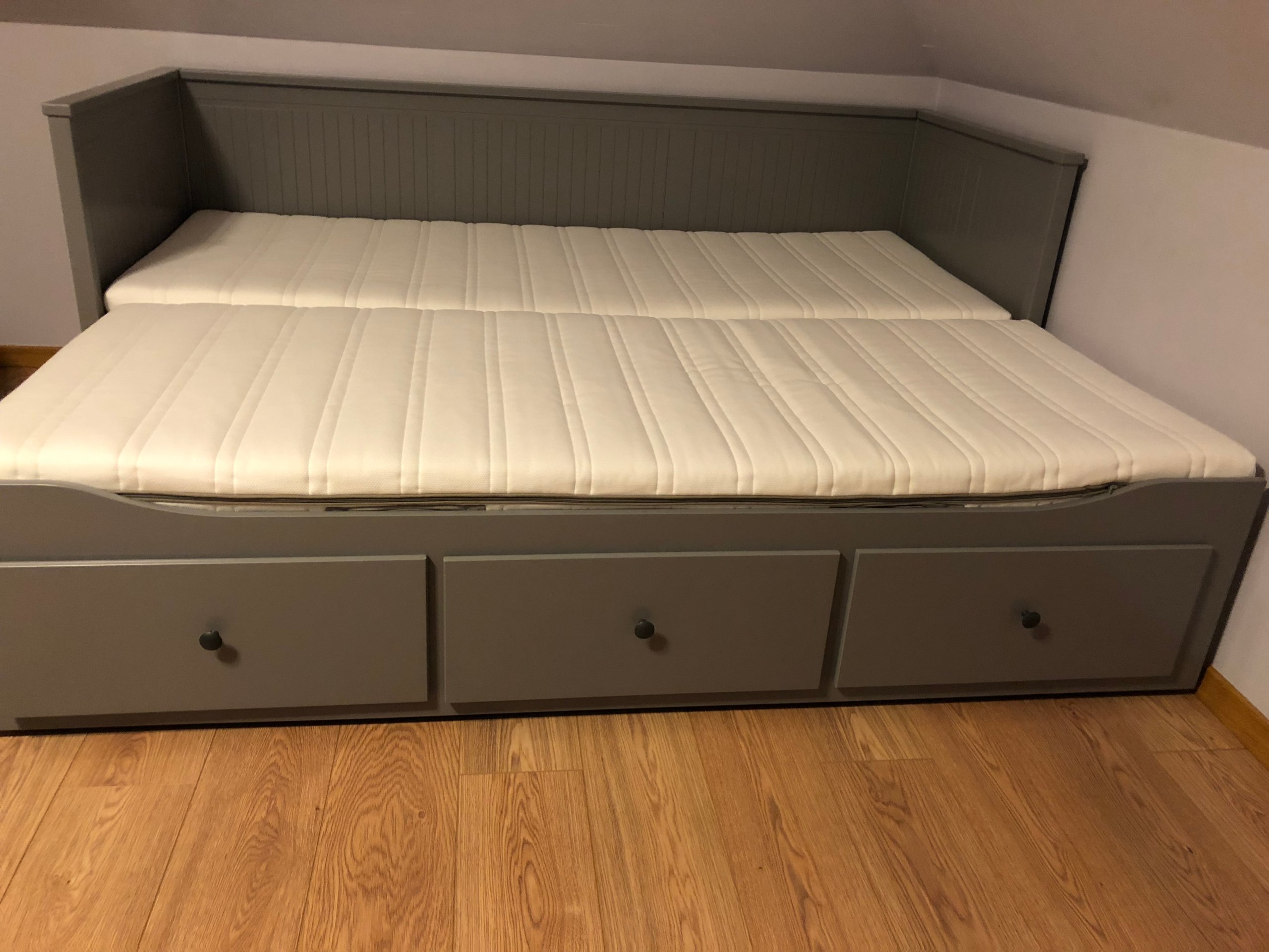 Łóżko Hemnes Ikea   2 materace Malvik - 7172493058 - oficjalne archiwum ...