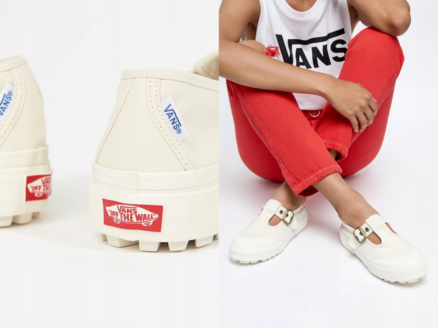 Vans białe trampki w stylu Mary Jane 93 40,5 Vans białe trampki w stylu Mary Jane 93 40,5