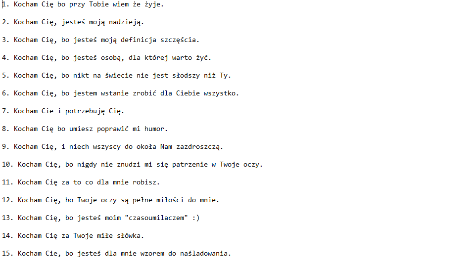 100 Powodów Dla Których Cię Kocham Lista Pdf 365 powodów dla których Cię kocham WALENTYNKI - 7145563550 - oficjalne
