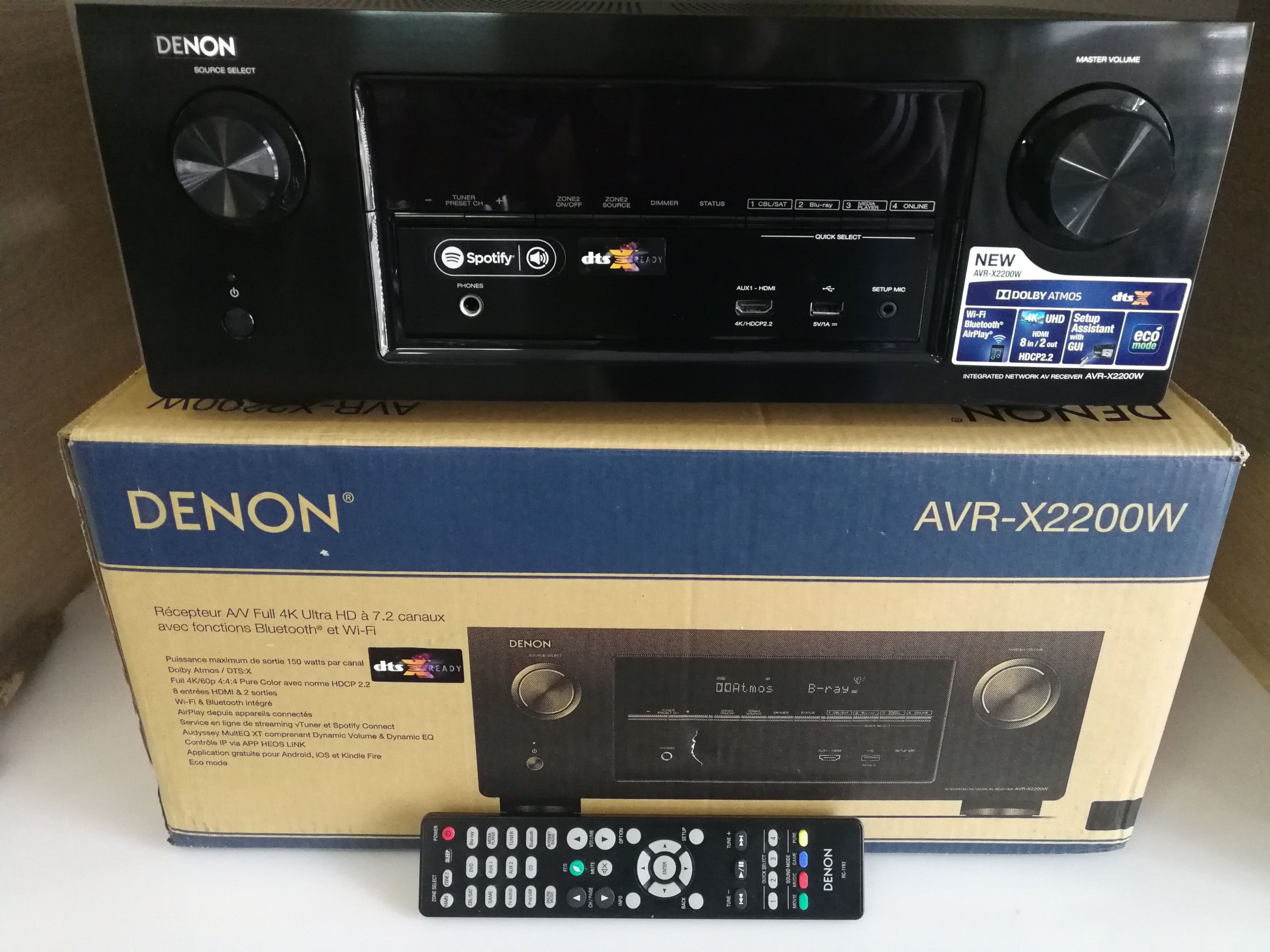 Amplituner 7.2 Denon AVRX2200W WiFi Bluetooth 4K 7188461177