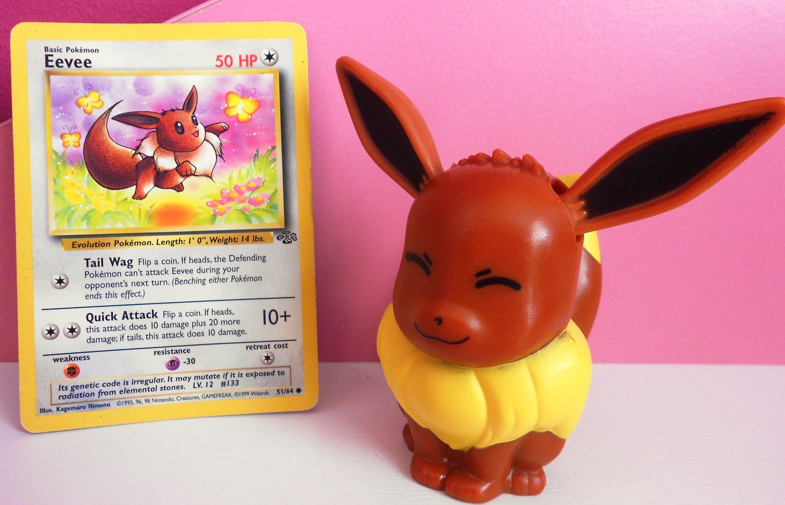 Zabawka Mcdonalds Pokemon Go Eevee Karta Eevee