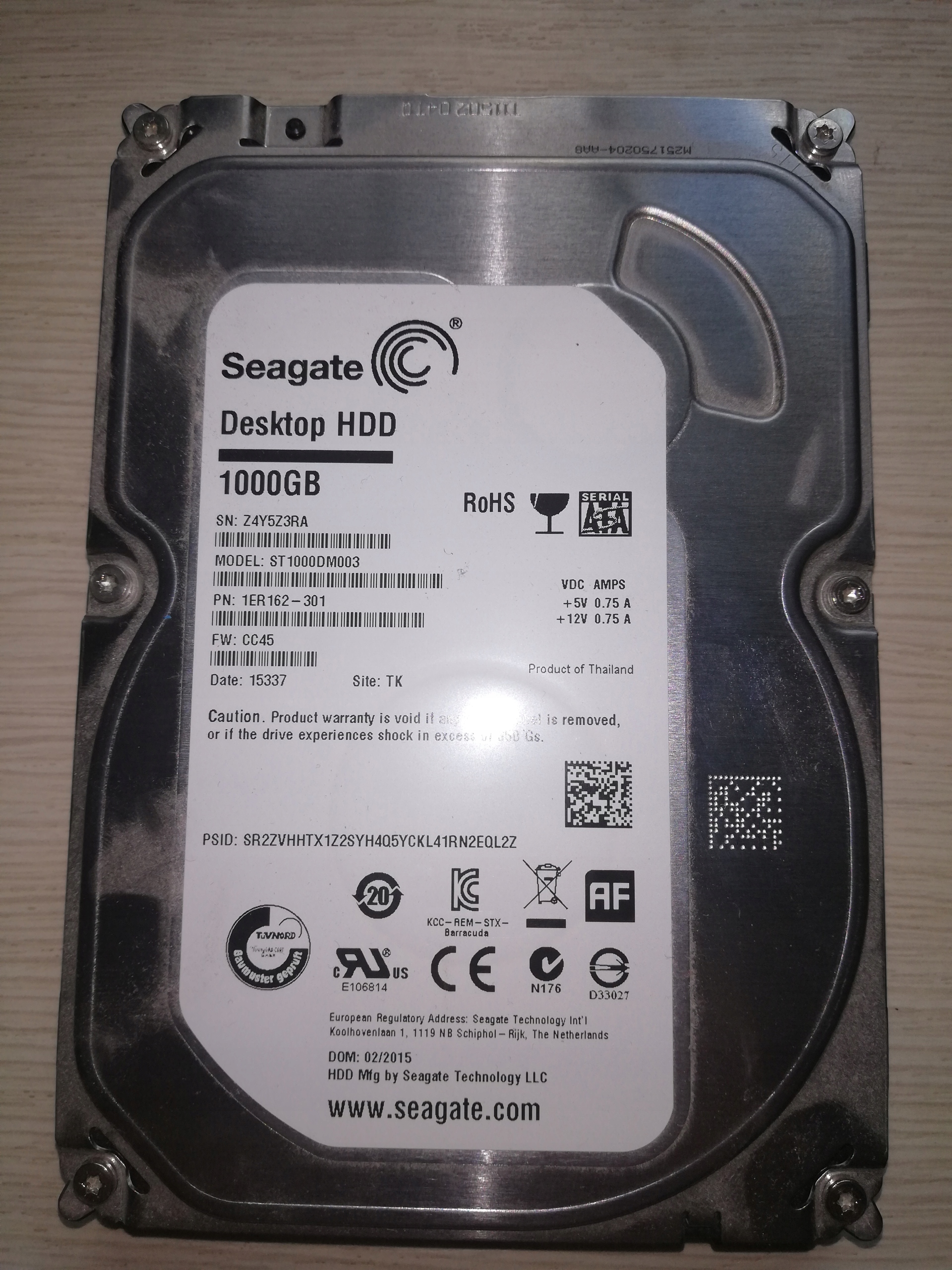 Замена платы hdd seagate st1000dm003