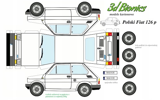 Fiat 126 p maluch do sklejania 7607880995 oficjalne