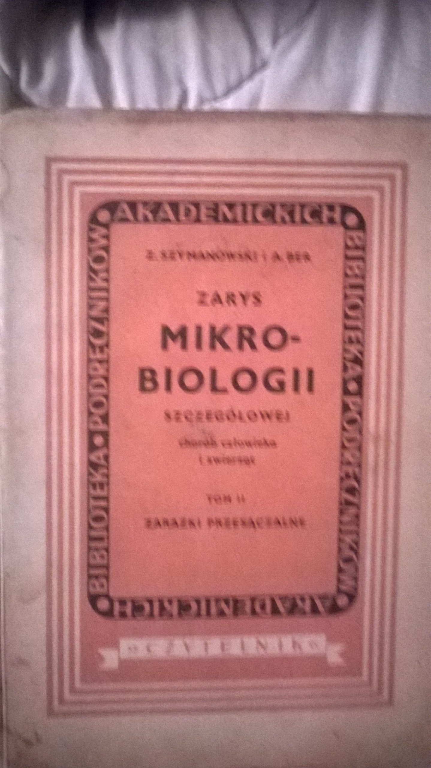 Zarys Mikrobiologii Szczegółowej Chorób Człowieka