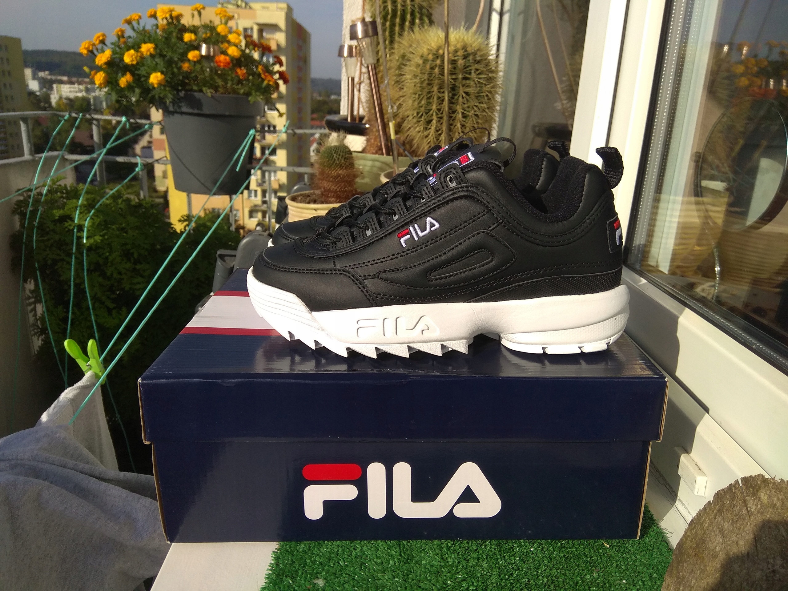 fila disruptor leather