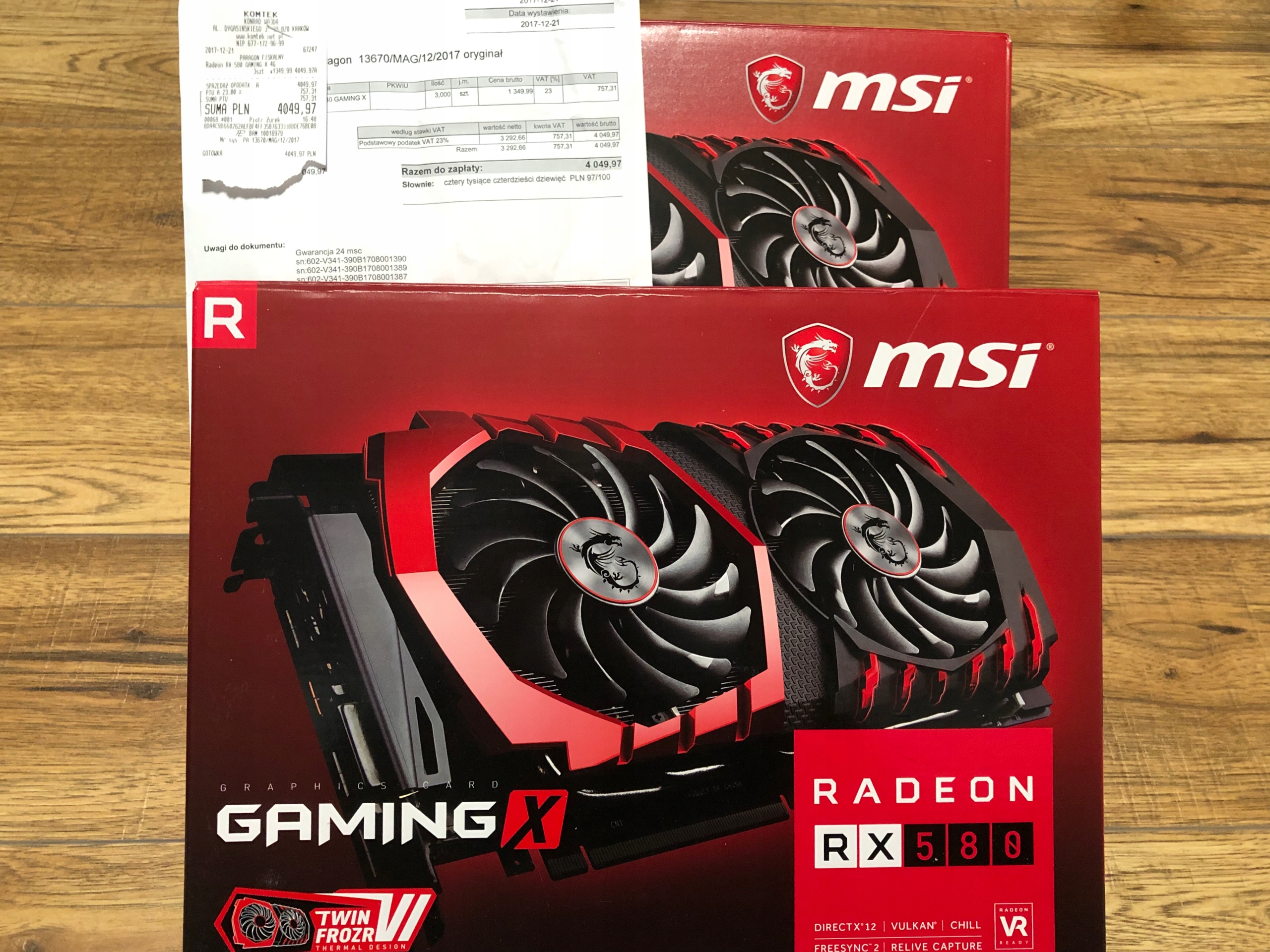 Msi RX580 Gaming X 4G - 7774705429 - oficjalne archiwum allegro
