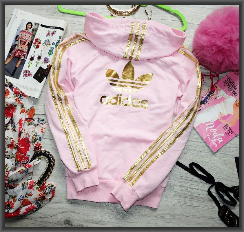adidas bluza pudrowy róż adidas bluza pudrowy róż