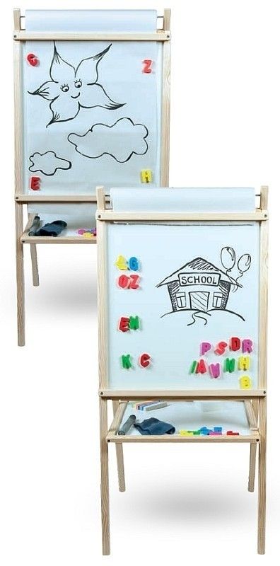 TABLICA 4w1 MAGNETYCZNA KREDOWA PAPIER GRATISY Szerokość produktu 45.5 cm