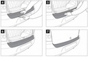 фото mini №4, Overlay under rear bumper vw t6 2015 - silver