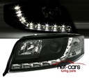 Фары фары audi a6 c5 97-01 dayline led black черное1, цена в Украине